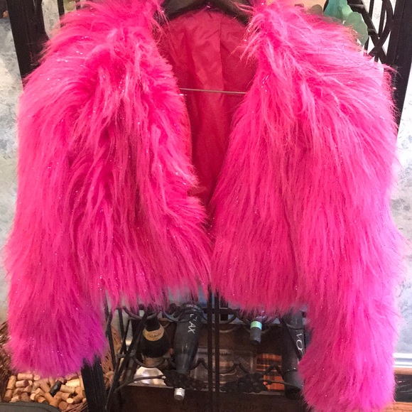 no brand Jackets & Blazers - Gorgeous Hot Pink Glam Jacket! F U N!